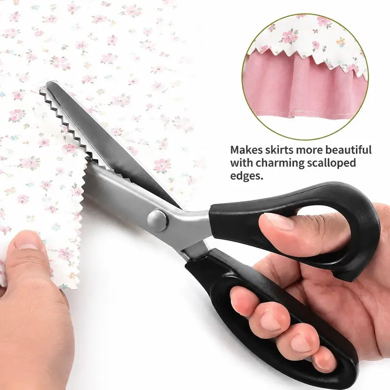 Stainless Steel Zig Zag Scissors with Serrated Teeth - Perfect for DIY Crafts✂️ - image 4