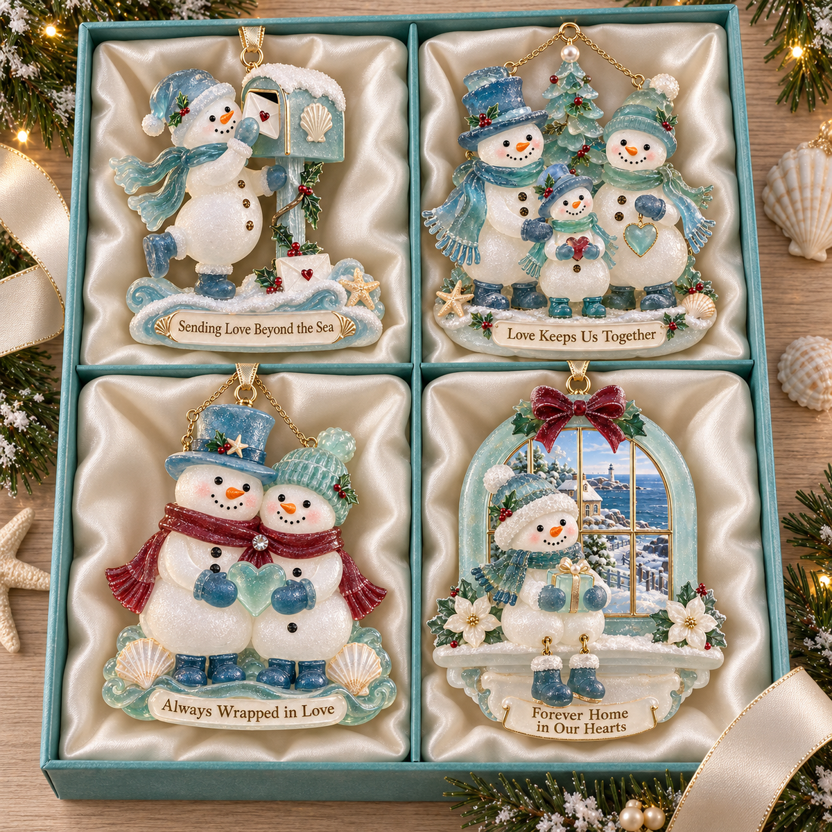 Coastal Snowmen Christmas Decor |  Lasting Love - image 16