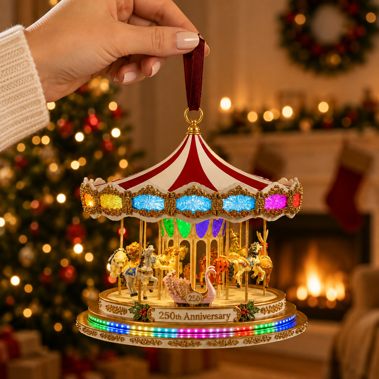 ✨250th Anniversary Carousel Christmas Tree Ornament
