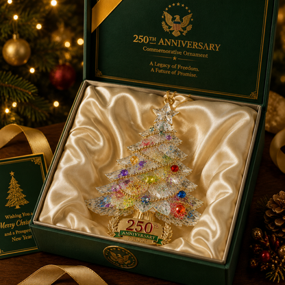 🔥Last 30pcs✨⏰ Limited anniversary edition✨49% OFF!🔥250th Anniversary Crystal Christmas Tree