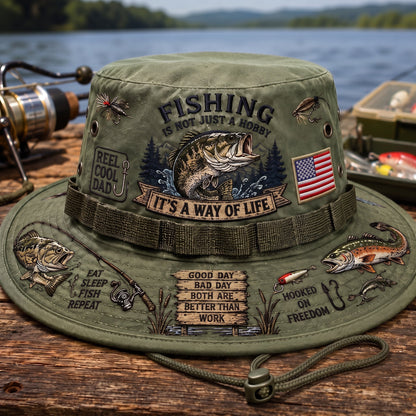 🇺🇸 Last Day Promo: 49% OFF 🎣 Fishing Is a Way of Life Boonie Hat - image 5