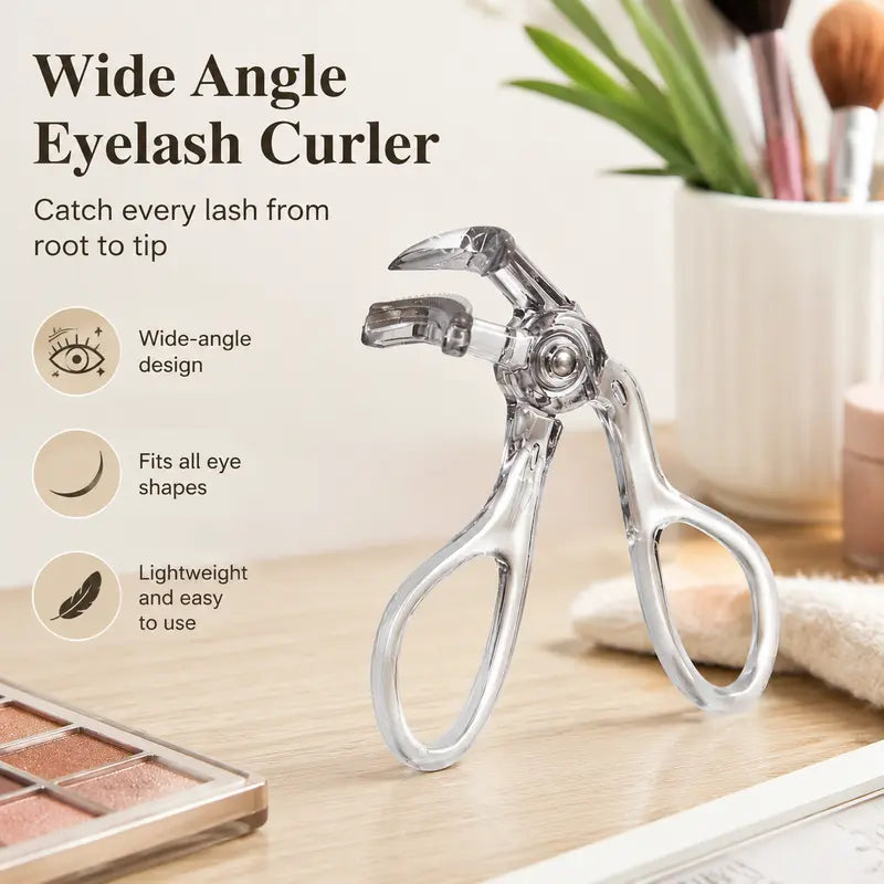 Lash Genius Wide-Angle Curler with Comb, Replaceable Silicone Pad✨