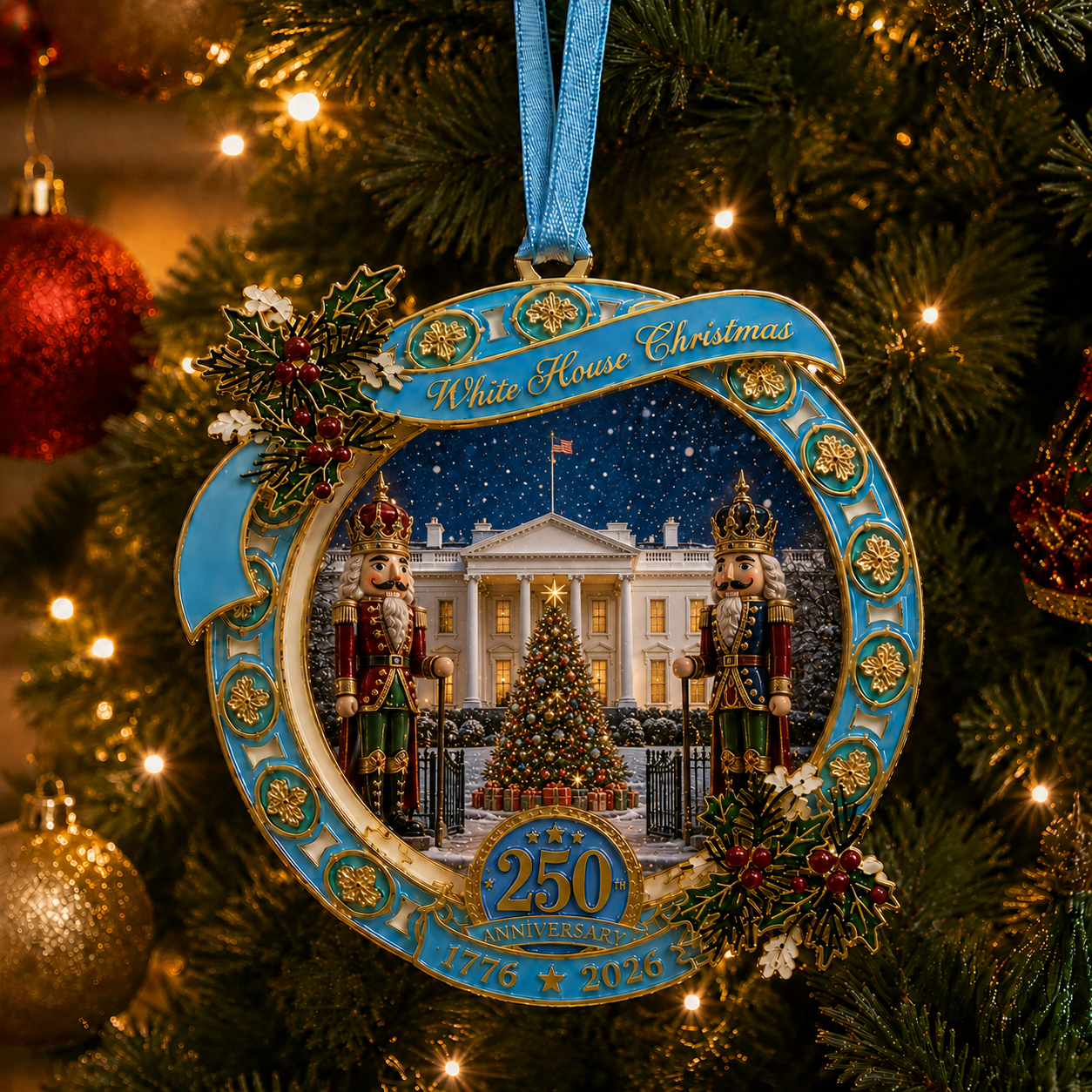 🔥Last 30pcs✨⏰ Limited anniversary edition✨49% OFF!🔥"The Nutcracker" 250th Anniversary Ornament—Guarding the White House
