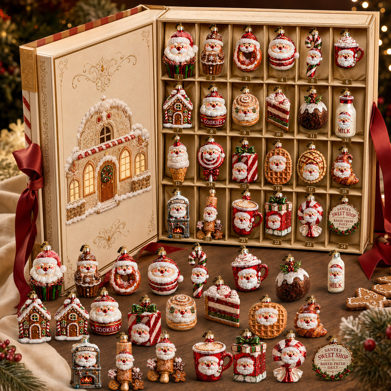 ✨24-Day Christmas Countdown Advent Calendar – Santa's Dessert Shop