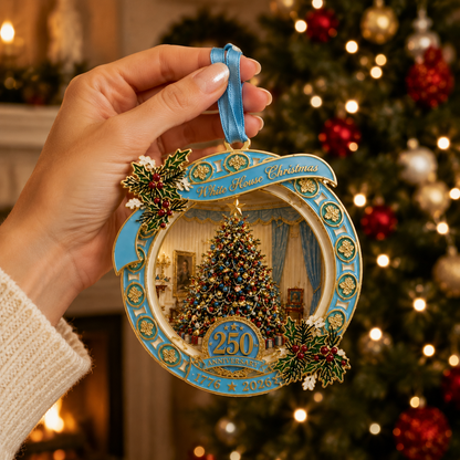 🔥Last 30pcs✨⏰ Limited anniversary edition✨49% OFF!🔥250th Anniversary View of the Christmas tree in the White House bedroom
