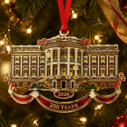 🔥Last 30pcs✨⏰ Limited anniversary edition✨49% OFF!🔥White House Christmas tree ornaments