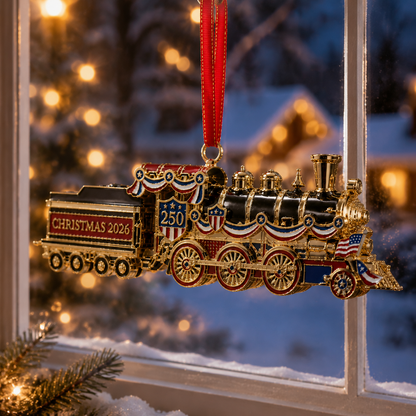 🔥Last 30pcs✨⏰ Limited anniversary edition✨49% OFF!🔥250th Anniversary Edition Christmas Train Ornament