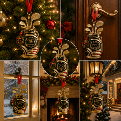 🔥Last 30pcs✨⏰ Limited anniversary edition✨49% OFF!🔥250th Anniversary Golf Christmas Ornament