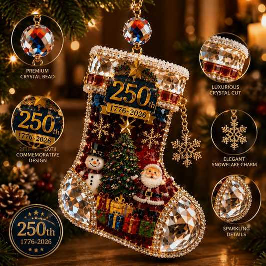 ✨ Limited anniversary edition✨⏰49% OFF!🔥Crystal Christmas Stocking Ornament