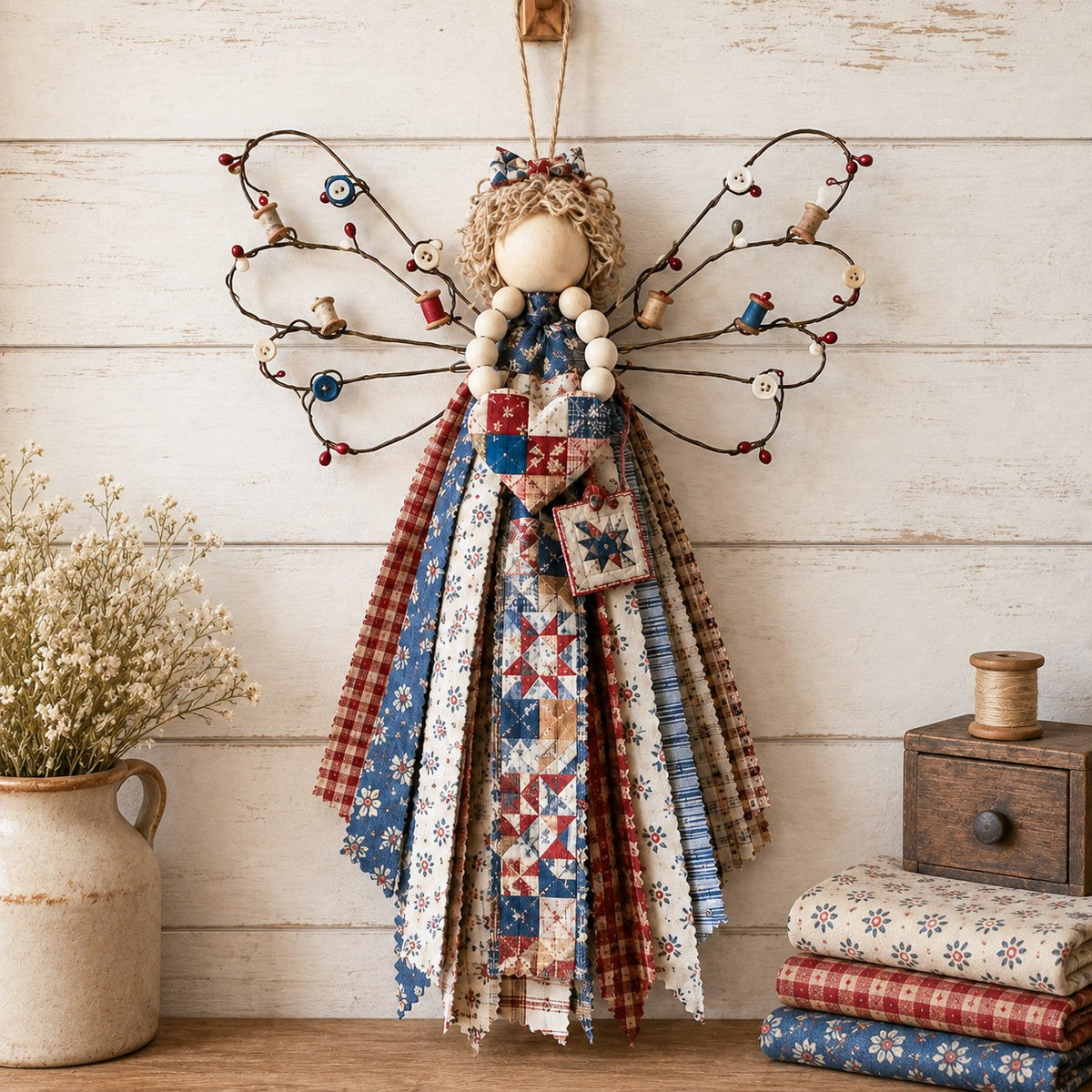 🔥Last Day 49% OFF - 🪽 Angel Fabric Hanging DIY Kit - image 1
