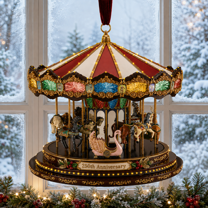 ✨250th Anniversary Carousel Christmas Tree Ornament