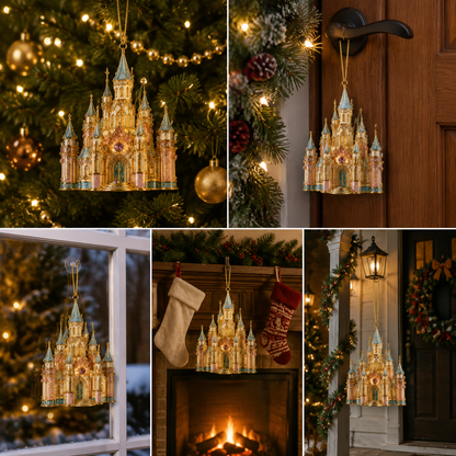 🔥Crystal Castle Christmas Tree Ornament