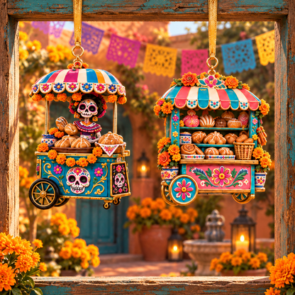 2026 Día de Muertos Village Ornaments – Miniature Market & Marigold Keepsake Collection - image 25
