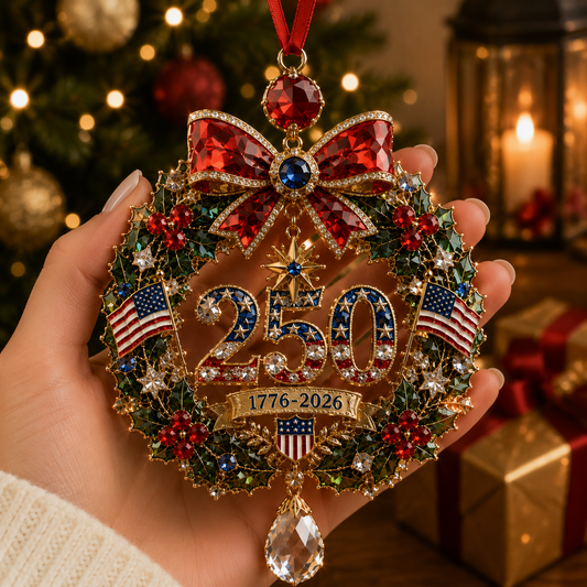 ✨ Limited anniversary edition✨⏰49% OFF!🔥Crystal Christmas Wreath Christmas Tree Ornament