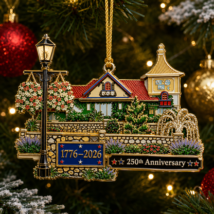 🎉250th Anniversary "Cozy Home" Christmas Ornament