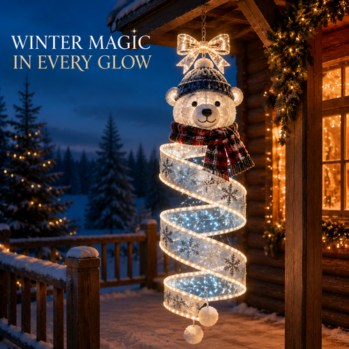 🏡🎄Last day for 50% off🎄Christmas Magic Spiral Hanging LED Light Collection - image 1