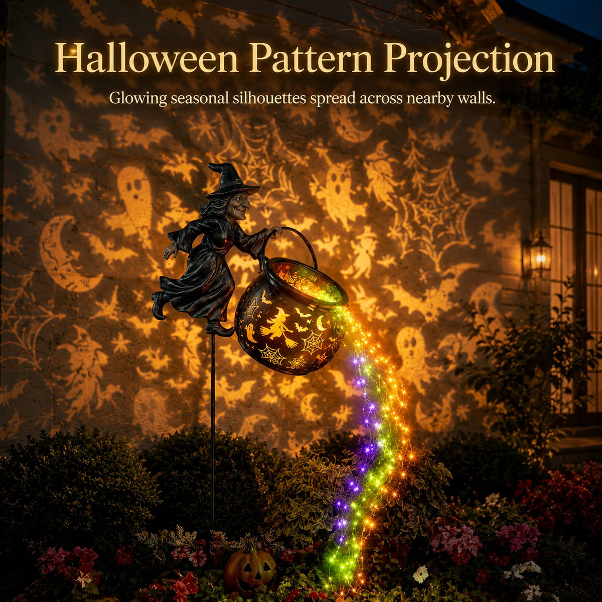 🔥Last Day 49% OFF🎃Halloween Witch Cauldron Garden Light - image 4