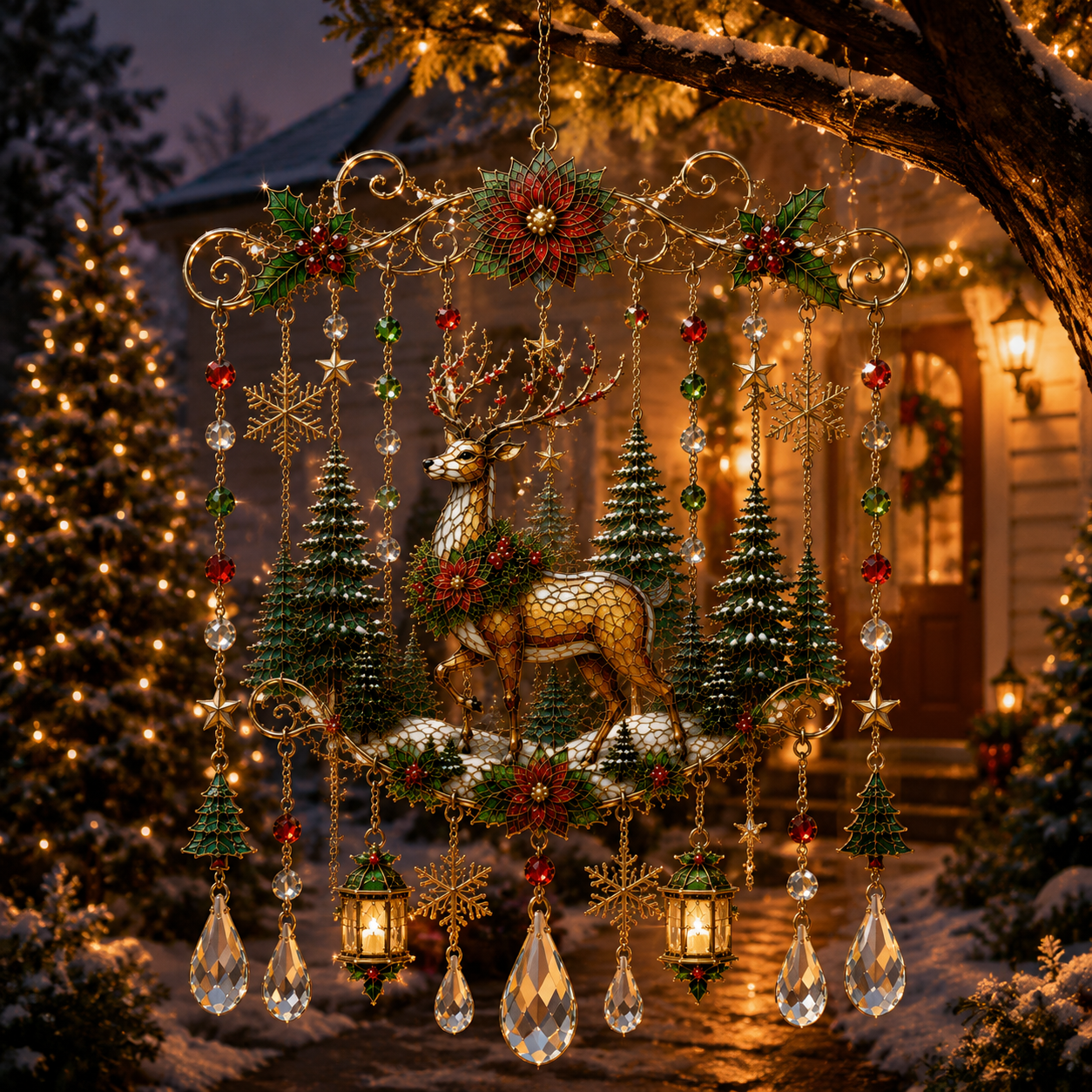 ⏰LIMITED TIME 49% OFF!🔥 -High-quality handmade Christmas window decorations