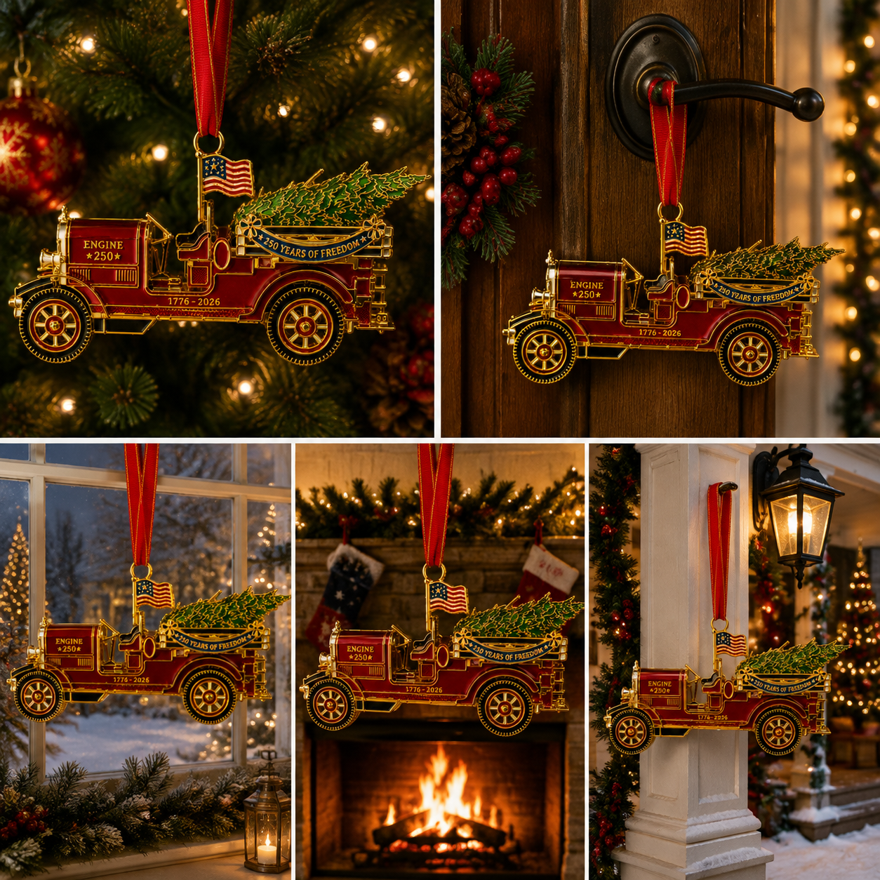 🔥Last 30pcs✨⏰ Limited anniversary edition✨49% OFF!🔥250th Anniversary Edition Vintage Fire Truck Ornament