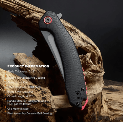 🔥Limited Time Discount 💥 Upgrade Blue Moon J1906 AR-RPM9 Steel Blade G10 Handle Folding Knives