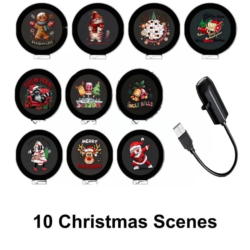 ✨Plug-&-Play HD Christmas Projector – 6 or 10 Festive Scenes(📦Buy 2 Free Shipping) - image 5