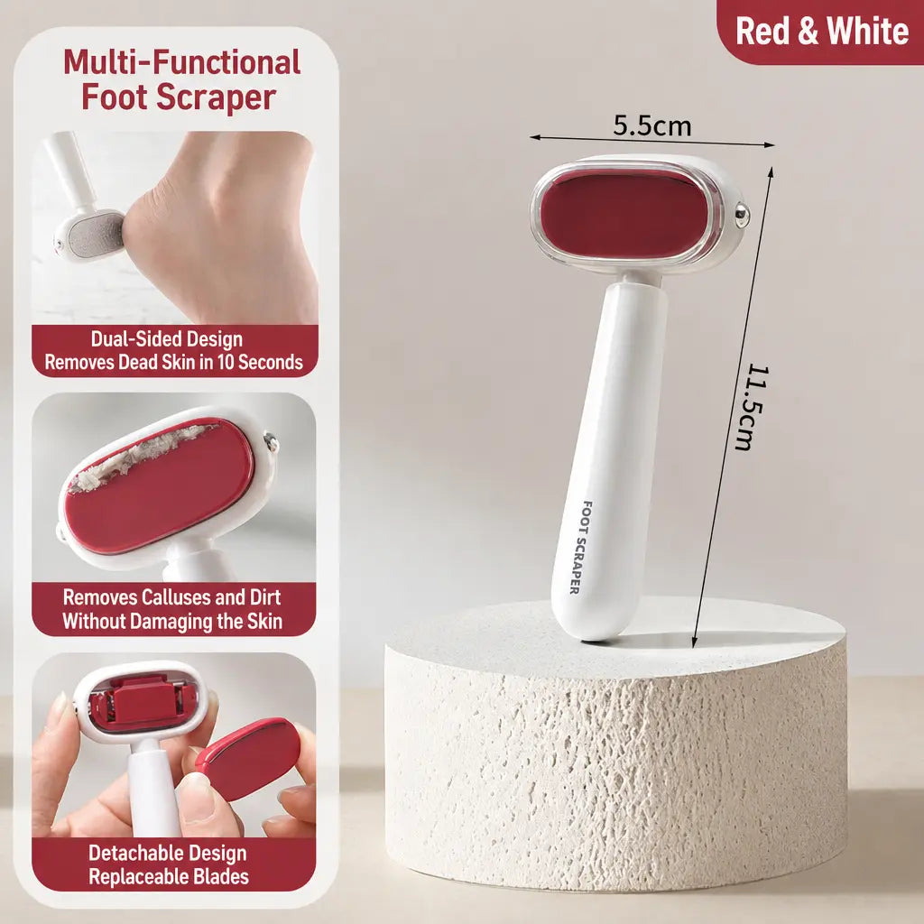 Dual‑Sided Foot Callus Remover, Replaceable Stainless Steel Blade Foot Scraper 🦶 - image 6