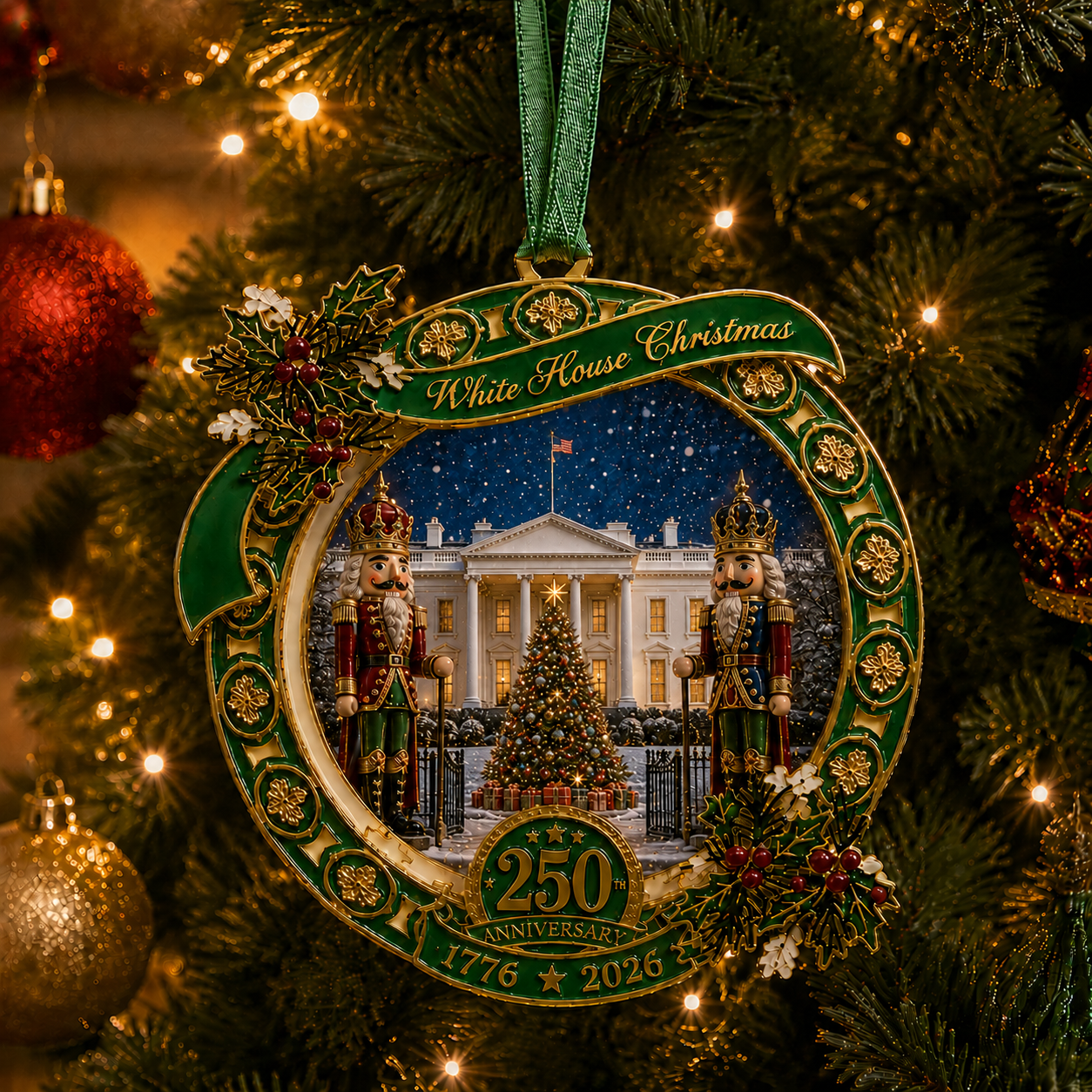 🔥Last 30pcs✨⏰ Limited anniversary edition✨49% OFF!🔥"The Nutcracker" 250th Anniversary Ornament—Guarding the White House