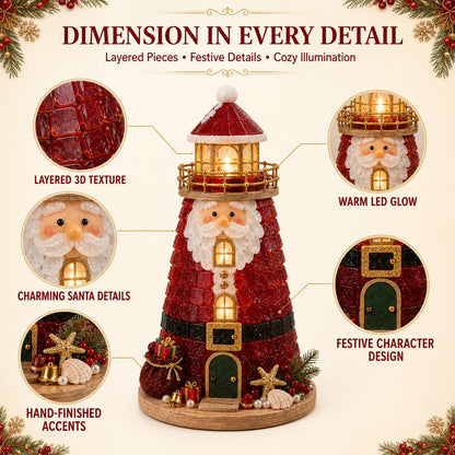 🔥Last 100pcs🔥Beginner-Friendly DIY Lighted Christmas Character Sea Glass-Style Lighthouse Kit Collection | Complete Kit with Sea Glass-Style Pieces, LED Lights & Step-by-Step Guide Included 💕
