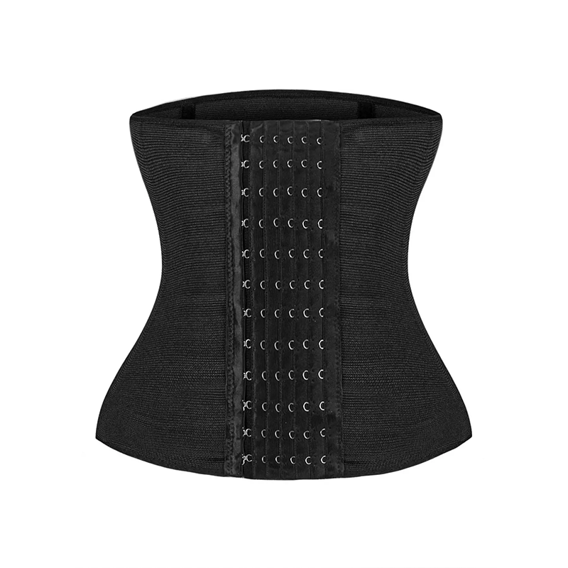 Women's Solid Color Hook & Eye Closure Waist Trainer, Adjustable Tummy Control Shaper ✨ - image 14