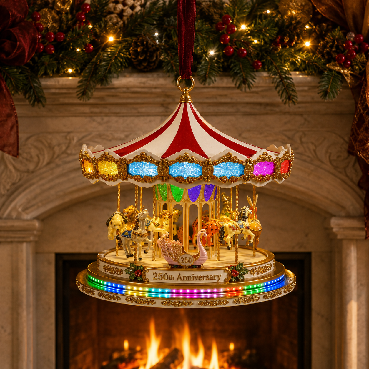 ✨250th Anniversary Carousel Christmas Tree Ornament