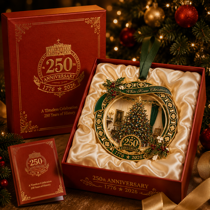 🔥Last 30pcs✨⏰ Limited anniversary edition✨49% OFF!🔥250th Anniversary View of the Christmas tree in the White House bedroom