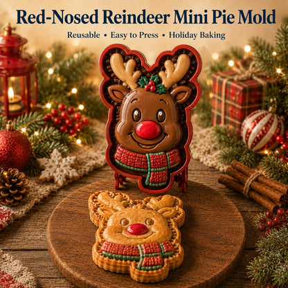 ⏳ Last Day 50% OFF – 🎄 9-Design Christmas Mini Pie Mold Collection | Reusable Embossed Molds for Shaping Detailed Santa, Snowman, Reindeer, Tree & Holiday Pies 🥧✨