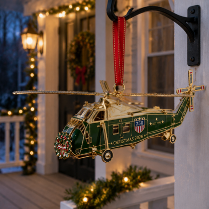🔥Last 30pcs✨⏰ Limited anniversary edition✨49% OFF!🔥250th Anniversary Edition Helicopter Ornament