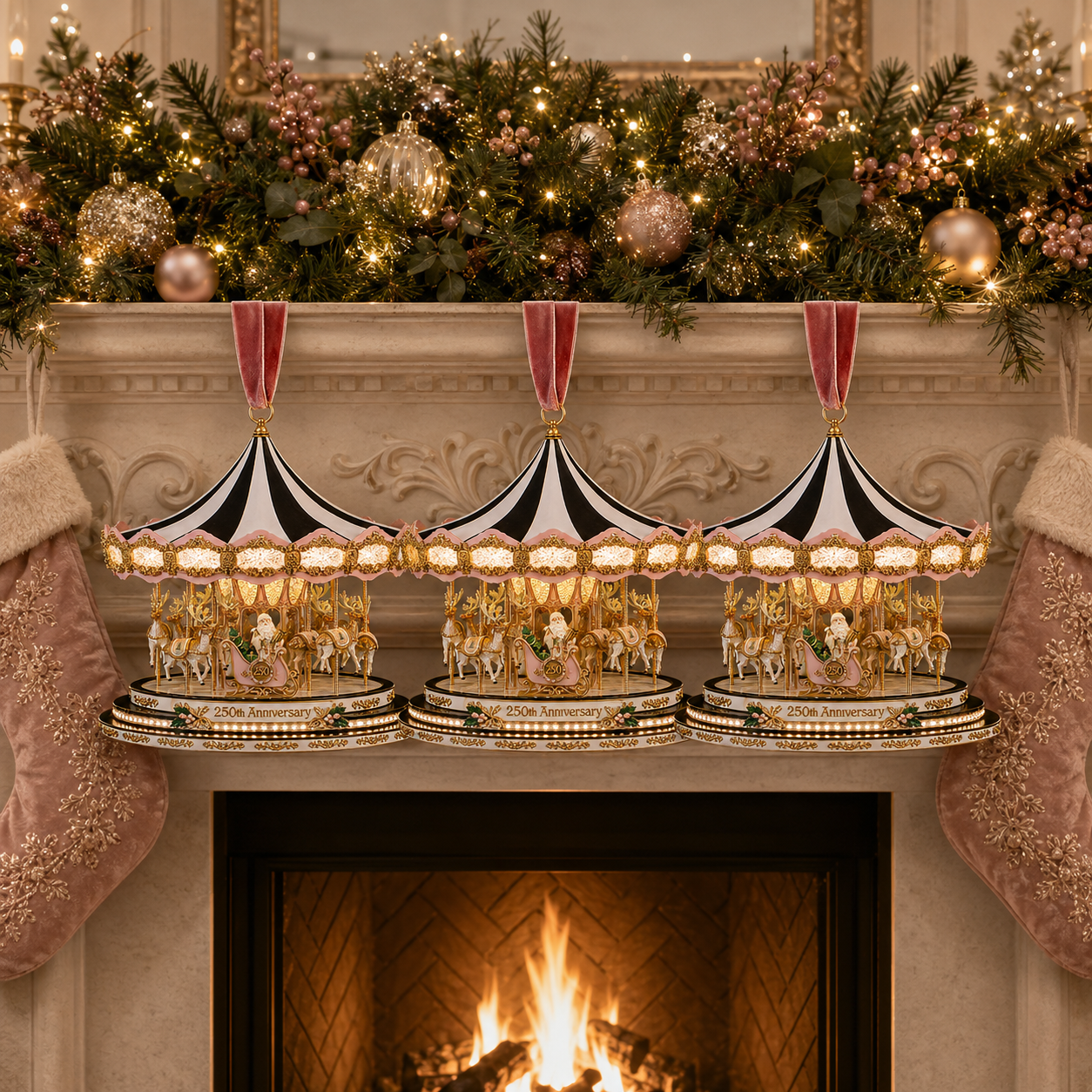 ✨250th Anniversary Carousel Christmas Tree Ornament