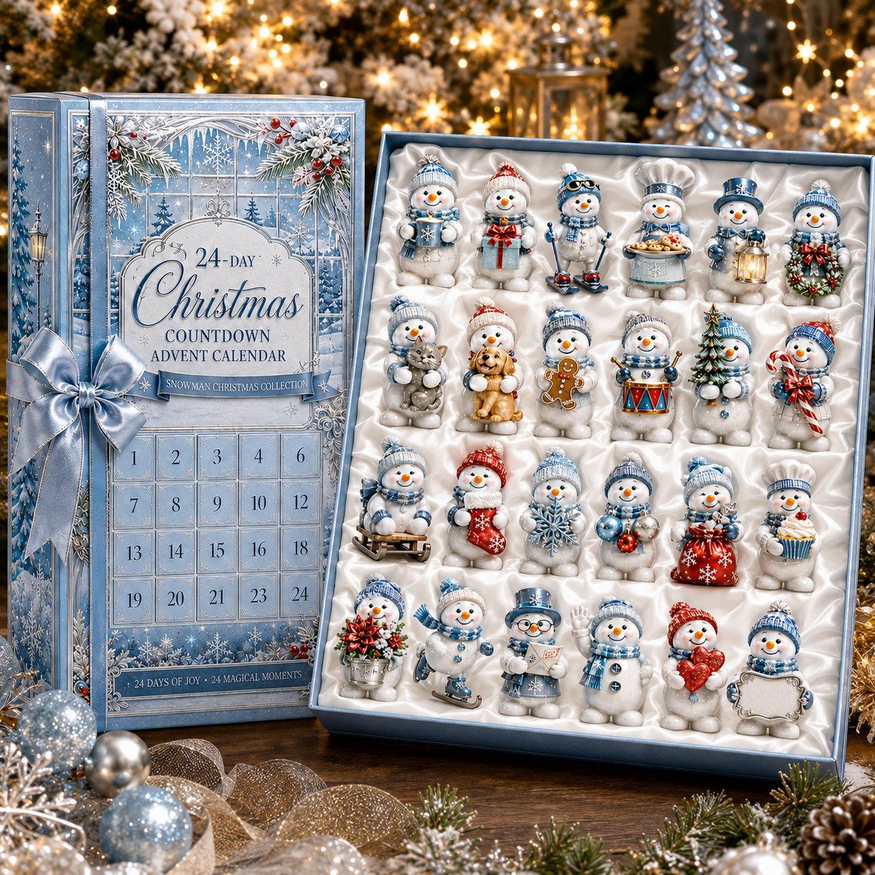 ✨24-Day Christmas Countdown Advent Calendar – Snowman Christmas Series