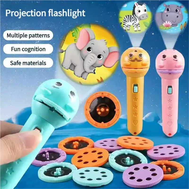 Kids' Projection Flashlight –48 Patterns, Bedtime Story & STEM Learning Toy - image 1