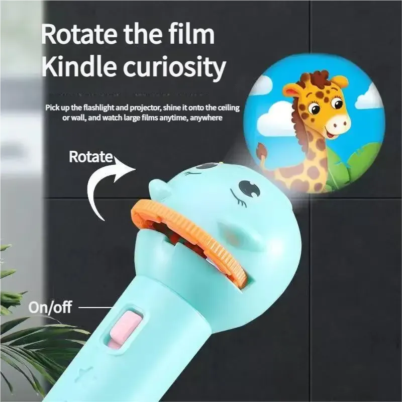 Kids' Projection Flashlight –48 Patterns, Bedtime Story & STEM Learning Toy - image 2