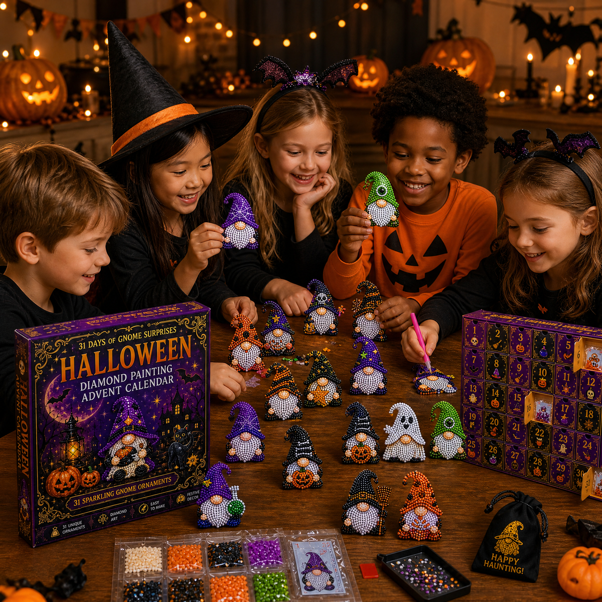 🎃✨ 31 Days of Gnome Surprises Halloween Diamond Painting Advent Calendar - image 2