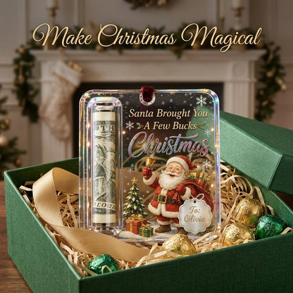 Personalized Christmas Cash Gift Holder Ornament