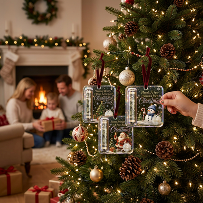 Personalized Christmas Cash Gift Holder Ornament