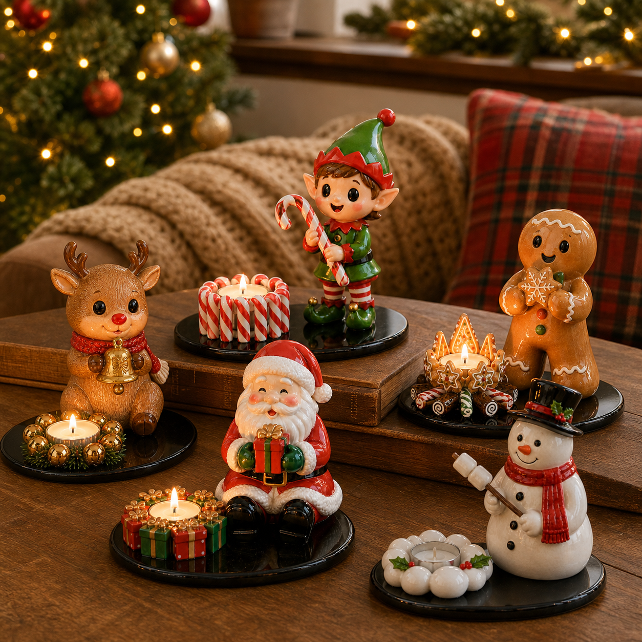 🔥Last 100pcs🎄Charming Ceramics Tealight Holder Collection For Christmas Moments