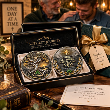 Sobriety Journey Commemorative Coin – Tree of Life Recovery Gift