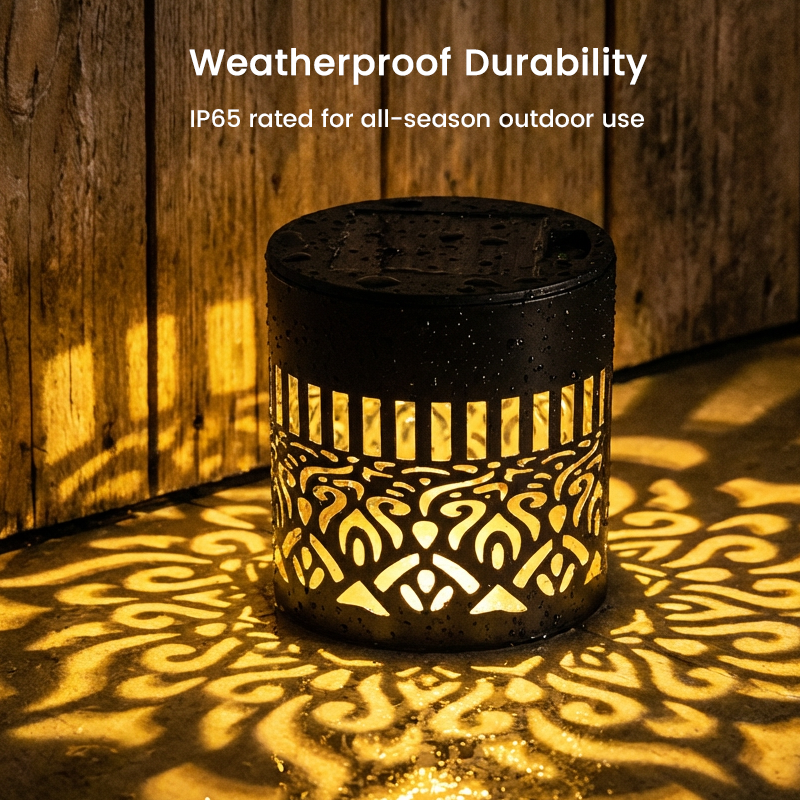 🌀💥Limited Sale Buy 4 Get 2 Free🌞💡Solar Mandala Wall Light Outdoor Garden Fence Projector Lamp Patio Ambient Decor