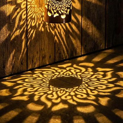 🌀💥Limited Sale Buy 4 Get 2 Free🌞💡Solar Mandala Wall Light Outdoor Garden Fence Projector Lamp Patio Ambient Decor