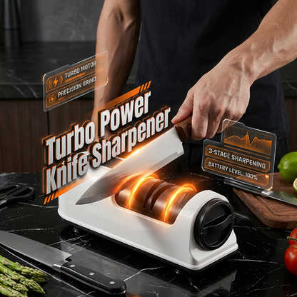 3-Stage Electric & Manual Knife Sharpener - image 1
