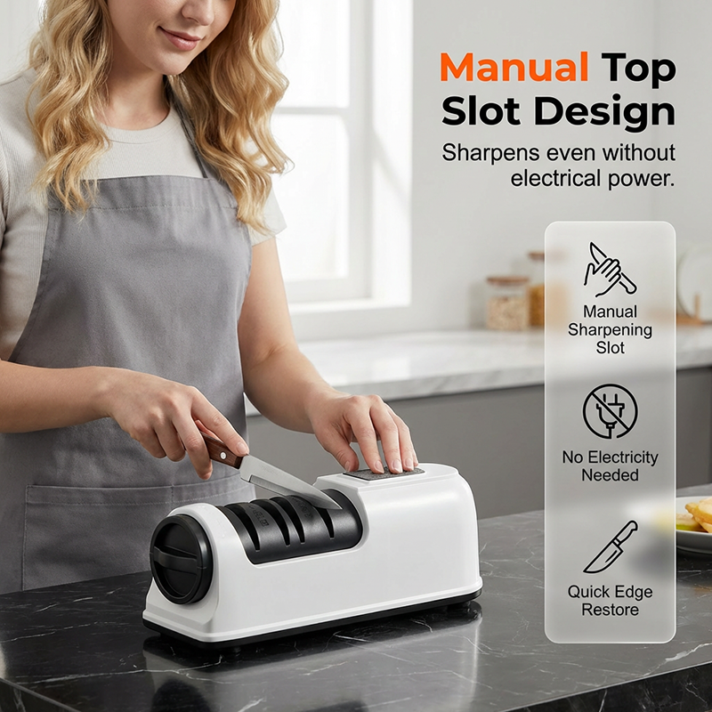 3-Stage Electric & Manual Knife Sharpener - image 3