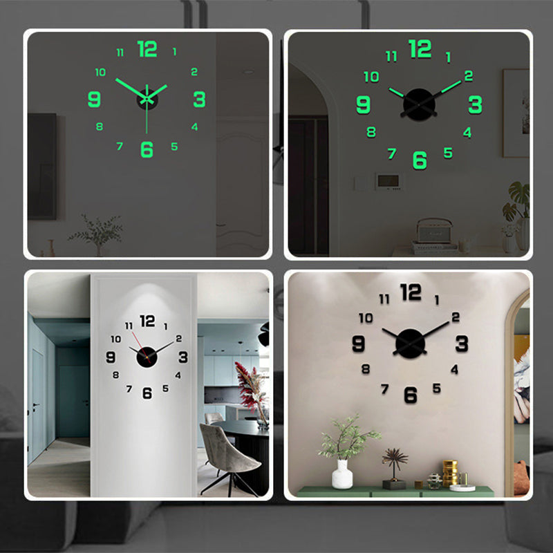 🥳2026 HOT SALE🥳⏰3D DIY Luminous Acrylic Wall Clock Set - image 5