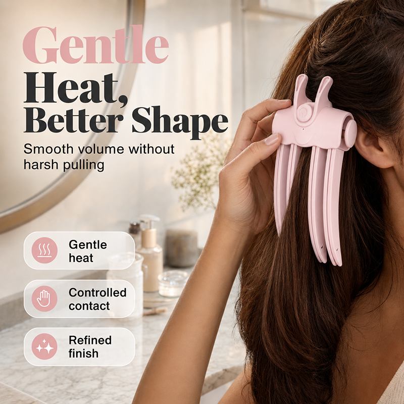 💥Surprise 50% Off！🔥Shape in 3 Seconds！👱‍♀️High Cranial Top Magic Tool！Rechargeable Volumizing Root Lift Clip