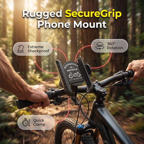 ⚡Quick-Release Bike Phone Mount with Secure Lock - image 1