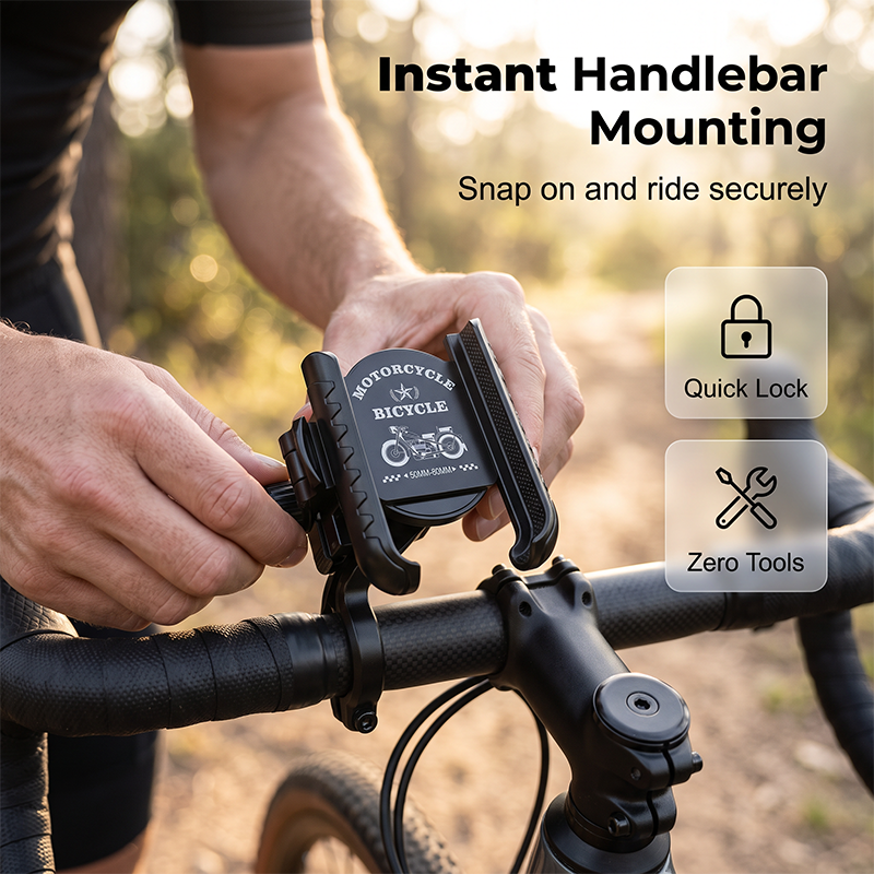 ⚡Quick-Release Bike Phone Mount with Secure Lock - image 8